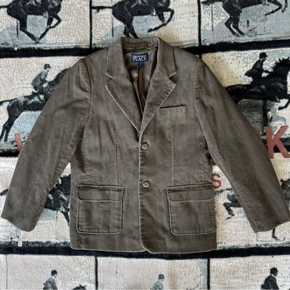 Boys 12 The Children’s Place Brown corduroy sports coat jacket
